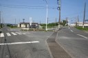 右：国道６号に合流 中郷町足洗 北茨城市