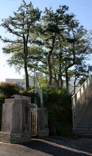 助川一里塚跡（日立二高裏門脇） 鹿島町 日立市