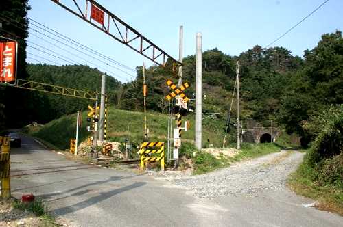末続陸前浜街道踏切 坂下 末続 久之浜町 いわき市