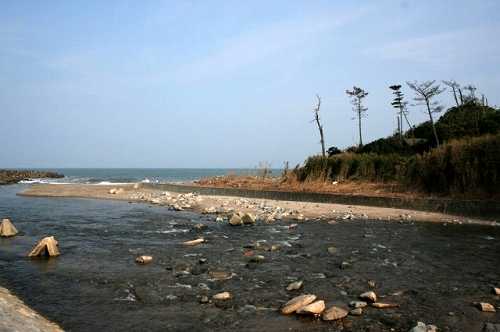 浅見川河口 奥州日の出松 広野町 双葉郡