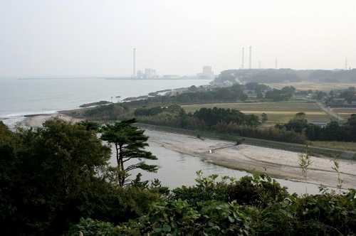 木戸川河口・東京電力広野火力発電所 北田 楢葉町 双葉郡