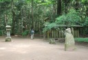 要石・芭蕉句碑 鹿島神宮 宮中 鹿島市 茨城県