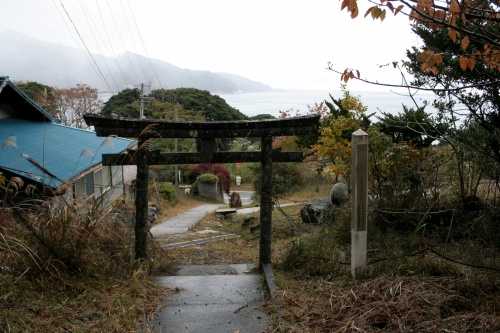 金華山街道終点 山鳥 石巻市