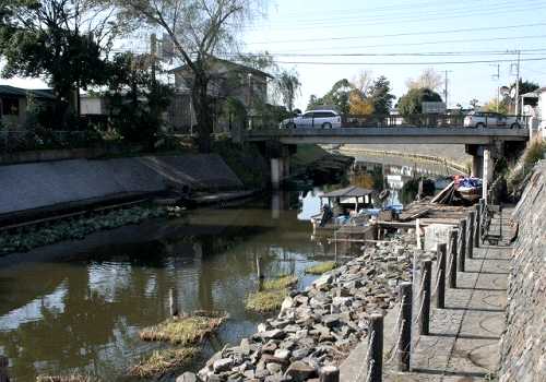 弁天川・弁天橋・国道356号 木下 印西市