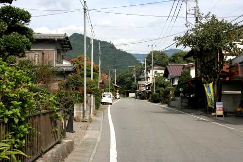 鶴川宿町並み 鶴川 上野原市 山梨県
