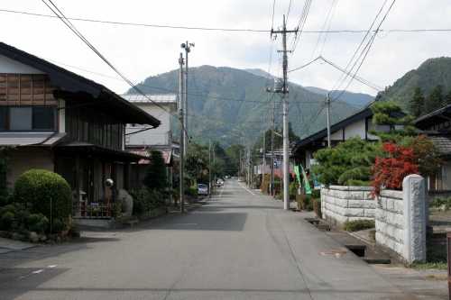 野田尻宿町並み 野田尻 上野原市 山梨県