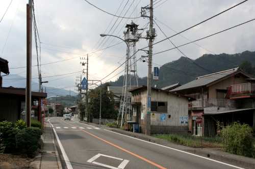 街並み 下花咲 大月町 大月市 山梨県
