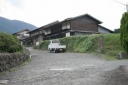 旧道 上花咲 大月市 山梨県