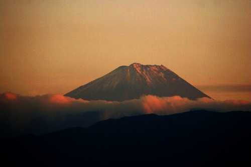 富士山夕景 舞鶴城より 丸の内１丁目 甲府市 山梨県