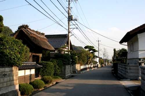 町並み 上祖母石 韮崎市 山梨県