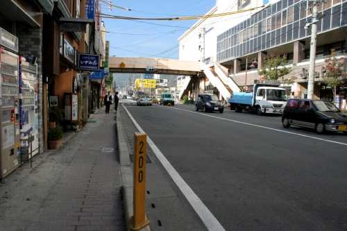 国道20号 200km地点 諏訪1丁目 諏訪市 長野県