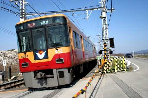 京阪特急 千両松踏切 横大路松林 伏見区 京都市