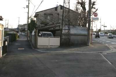 旧道分岐点 樋ノ上交差点 樋ノ上町 枚方市
