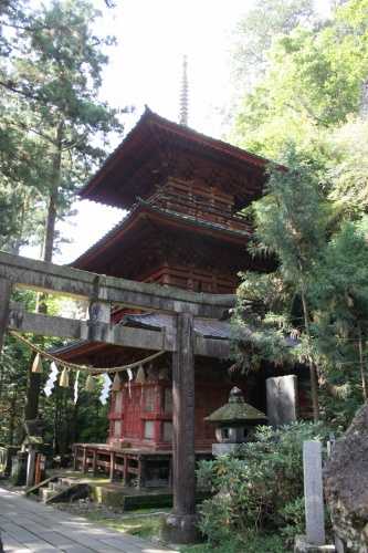三重塔（神宝殿） 榛名神社 榛名山町 高崎市 群馬県