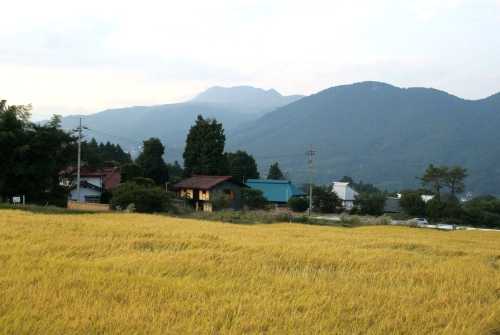 旧道より塚原宿遠望 塚原 上津 みなかみ町 利根郡 群馬県