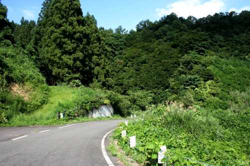 旧三国街道入口 五箇 南魚沼市 新潟県