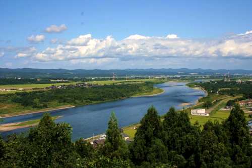 妙見神社展望台より信濃川眺望 妙見町 長岡市 新潟県