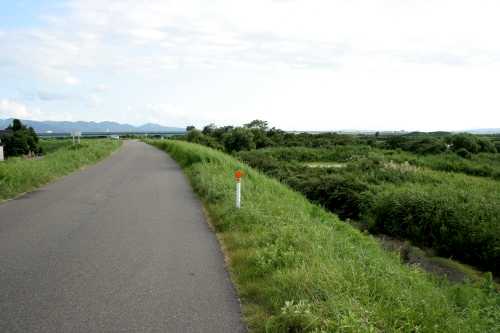 信濃川渡し場跡（旧三国街道） 黒津町 長岡市 新潟県