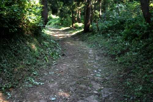 日向の石畳 旧三国街道 三国 湯沢町 南魚沼郡 新潟県