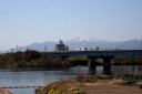 揖斐川（佐渡の渡し跡）・新揖斐川橋 安八町西結 安八郡 岐阜県
