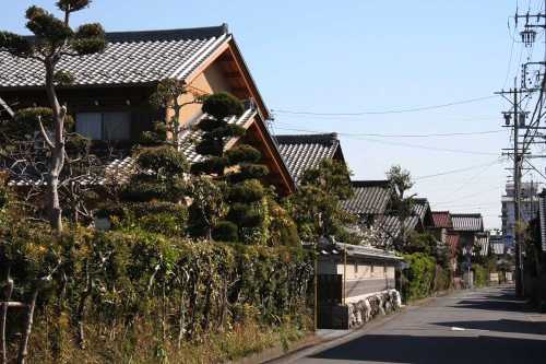 美濃路家並み 三塚町 大垣市 岐阜県