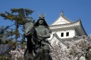 大垣城・戸田氏鉄銅像 郭町２丁目 大垣市 岐阜県
