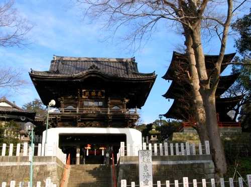 紅竜山東海寺（布施弁天）楼門 三重塔 布施 柏市