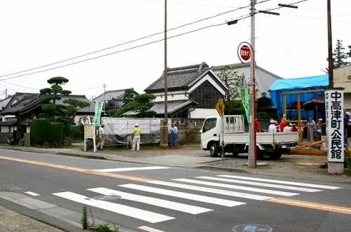 中高津１丁目 祭り準備 土浦