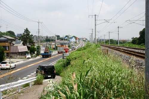 常磐線銅像山踏切 国道６号線 牛久
