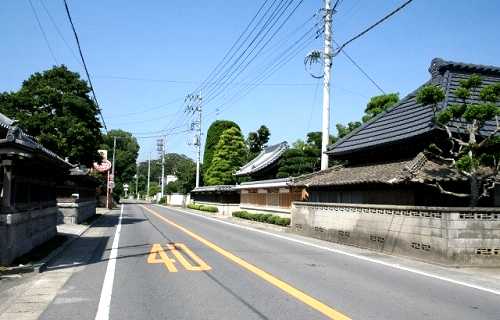 片倉宿 家並み 堅倉 小美玉市 茨城県