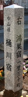 桶川宿碑 寿２丁目 桶川市 埼玉県