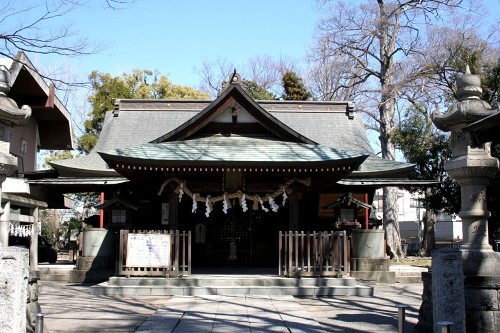 髙城神社・鉄製常夜燈 宮町２丁目 熊谷市 埼玉県