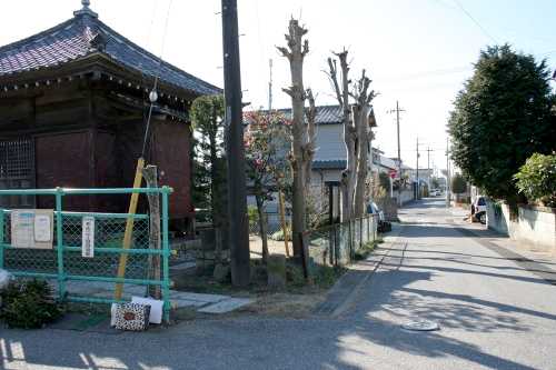 生（鮮魚）街道起点（観音堂裏） 布佐 我孫子市 千葉県