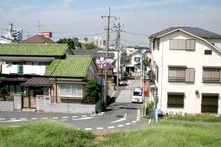 小岩番所跡 土手より左は西方面 右は東市川方面