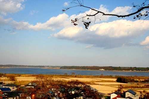 臼井城址公園 本丸跡より印旛沼眺望 臼井台 佐倉市