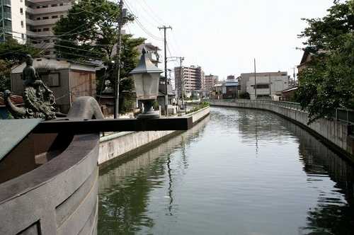船橋地名発祥の地 海老川 長寿の橋 本町－宮本 船橋
