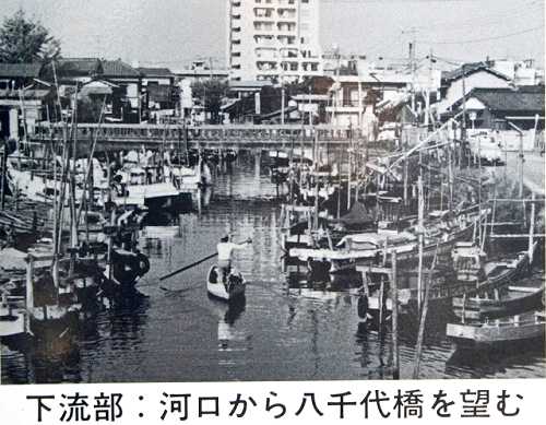 船橋地名発祥の地 海老川 長寿の橋 本町-宮本 船橋