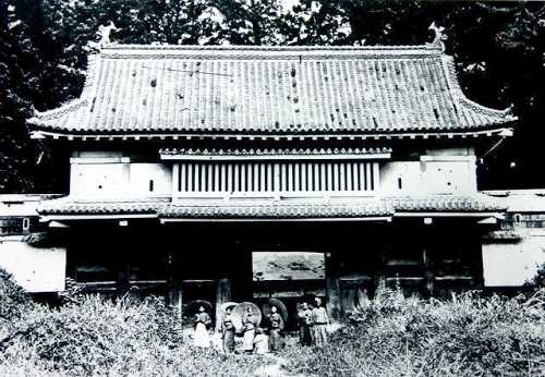 明治初期の一の門 佐倉城址公園 城内町 佐倉