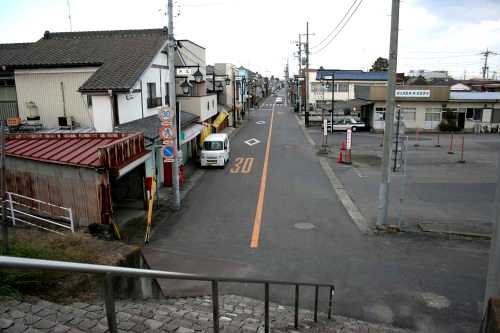 渡し場跡から旧道復活地点 本船町 境町 猿島郡 茨城県