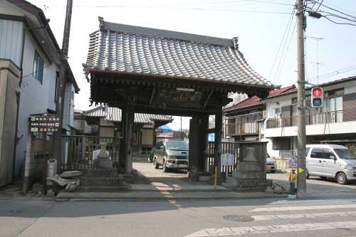 追分道標石燈籠 木町交差点 結城 結城市 茨城県