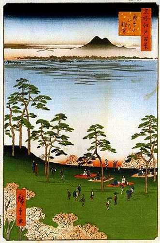 飛鳥山北の眺望 広重 名所江戸百景