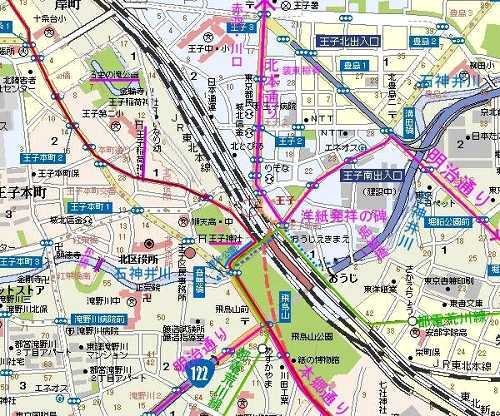 飛鳥山・王子周辺