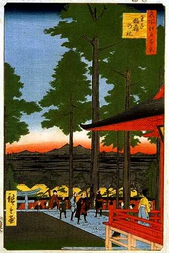 王子稲荷の社 広重 名所江戸百景