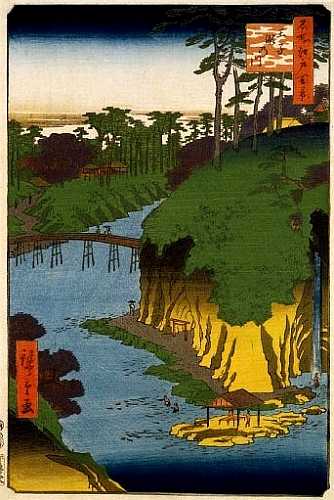 王子滝の川 広重 名所江戸百景