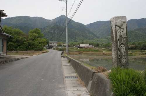 北国海道道標 北比良 大津市