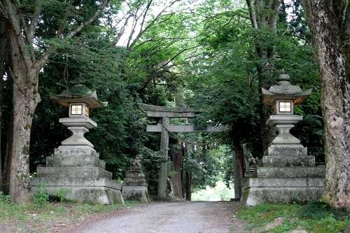 大荒比古神社参道入り口 新旭町安井川 高島市 滋賀県