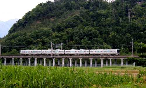 JR湖西線 マキノ町西浜 高島市 滋賀県