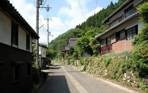 町並 マキノ町小荒路上ノ山 高島市 滋賀県