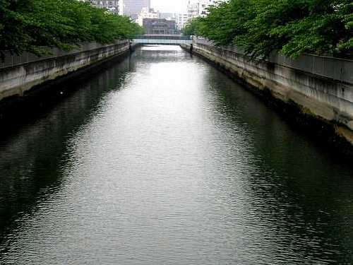 仙台堀川 海辺橋から清澄橋を望む 深川