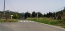 白河関跡より分岐点 左：７６号 右：２８０号関山へ 表郷村 西白川郡